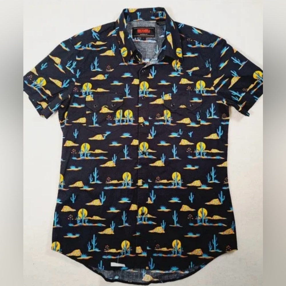 Rock and Roll denim men’s short sleeved shirt size small